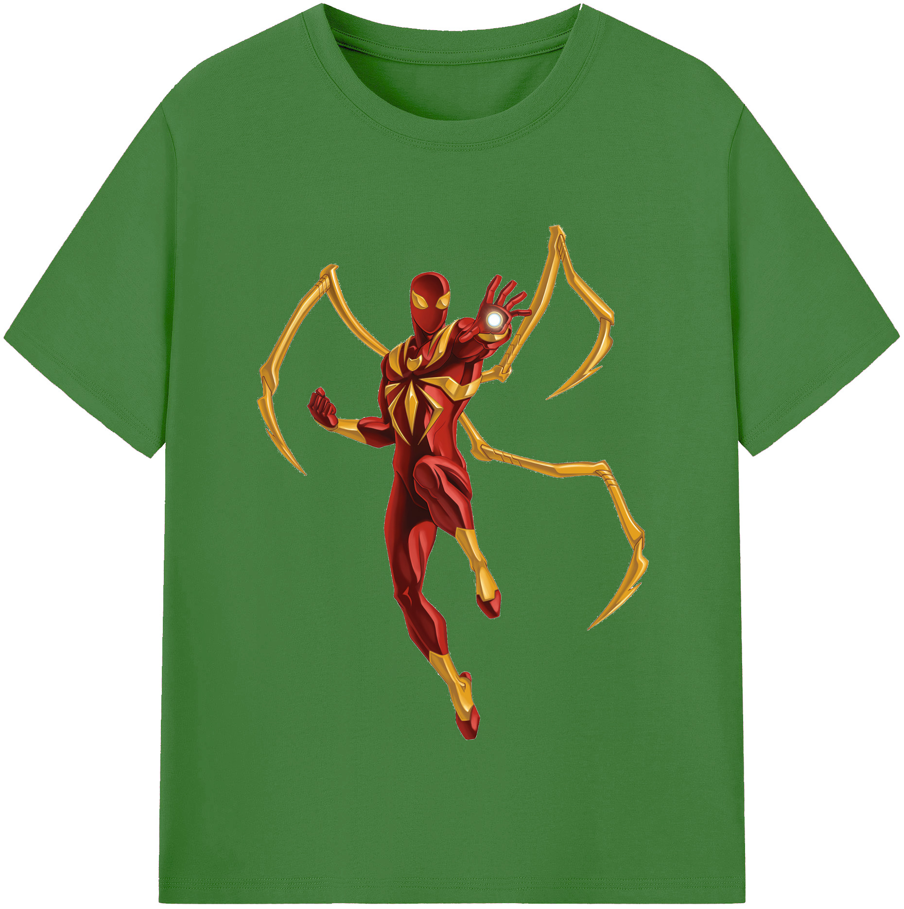 （画像用） Spider Man スパイダーマン レディースカジュアルプリントTシャツ（綿100％）